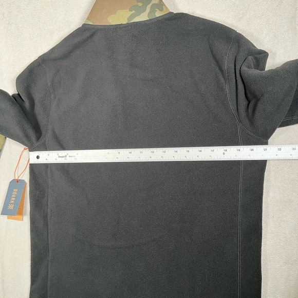 ROARK Landfall Fleece Jacket Black Camo Accents Full Zip Men Size Small NWT $115 - Picture 7 of 8